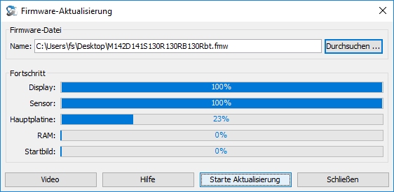 Firmware Update
              Dialog